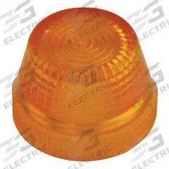 EATON Pilot Light Lens: 30 mm Panel Mounting Hole Dia, Yellow, Fresnel, Incandescent/LED, HT800 (MPN HT8LY). Key specifications — Brand: EATON; Compatible with Series: HT800; Lens Material: Plastic.