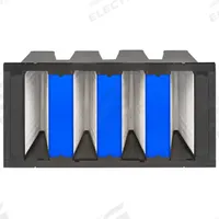GRAINGER V-Bank Air Filter: 20 in x 24 in x 12 in, Fiberglass, Single Header, 4 Vs, MERV 14 (MPN 911TA7). Key specifications — Brand: GRAINGER; Frame or Header Material: Plastic; Media Material: Fiberglass; Filters Out: Droplet Nuclei.