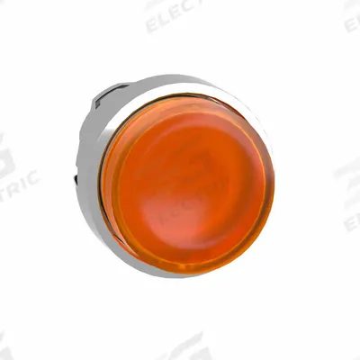 SCHNEIDER Extended Push Button: 22 mm Mounting Size, Metallic - Illuminated Extended-Length Push-Button Operators