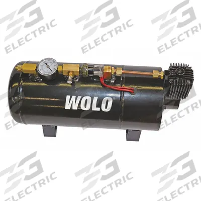 WOLO Tank and Compressor: 14 1/2 in Lg (In.), 5 1/2 in Wd (In.) - Horn Accessories