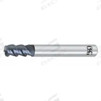 OSG Corner Radius End Mill: Carbide, WXS Coated, 3 Flute, 6 mm Mill Dia, 12 mm LOC, 1.5 mm Rad (MPN 3090512)