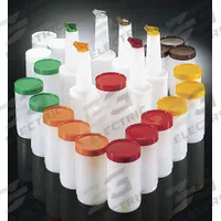 CARLISLE Container with Pourer: Brown/Green/Orange/Red/White/Yellow, Polyethylene (MPN PS601200). Key specifications — Material: Polyethylene; Color: Yellow; Brand: CARLISLE; Includes: Spouts.