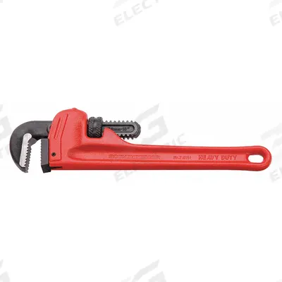 ROTHENBERGER Pipe Wrench: Steel, 1 1/2 in Jaw Capacity, Serrated, 25 cm Overall Lg - Straight Pipe Wrenches