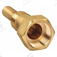 WINTERS Threaded Thermowell: Brass, For 3 1/2 in Stem Lg, 1 3/4 in Insertion Lg, 710 psi (MPN TIW03LF). Key specifications — attr1275131: 400°F/204°C; attr1275136: WINTERS; attr1275129: 710 psi.