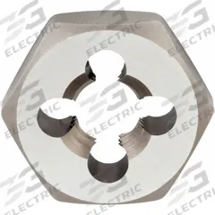 IRWIN Hex Threading Die: 1"-14 UNF, 1 13/16 in Hex Wd, Self-Aligning, Carbon Steel (MPN 8467)