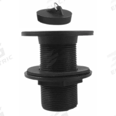 ORION Drain Assembly: Plastic, 5 in Overall Ht, 3 3/8 in Overall Dia, Threaded - Sink Drains with Removable Stopper