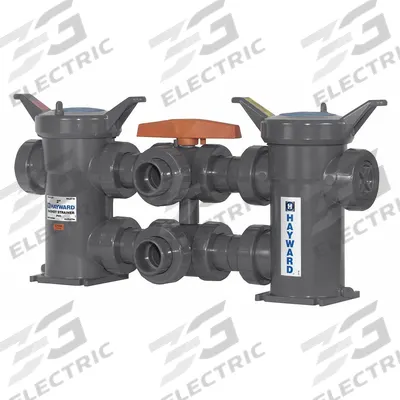 HAYWARD Basket Strainer: CPVC, 0.0312 in Screen Size, Dual, Socket and Threaded - CPVC Basket Strainers