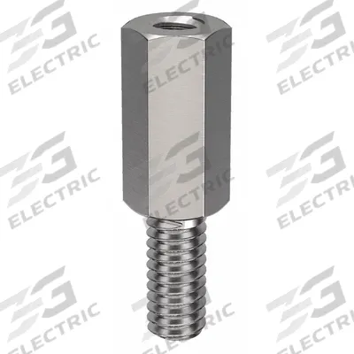 APPROVED VENDOR Standoff: Male x Female, #8-32 Thread Sz, 1 in Lg, Hex, Stainless Steel - Stainless Steel Male x Female Standoffs