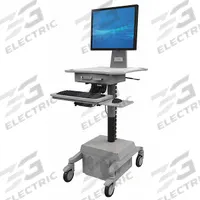 AFC INDUSTRIES Mobile Medical Equipment Workstation: Steel, (2) Swivel/(2) Swivel with Brake, Gray (MPN PC910-11). Key specifications — Material: Steel; Brand: AFC INDUSTRIES; Caster/Wheel Configuration: (2) Swivel with Brake; Cabinet Color: Gray.