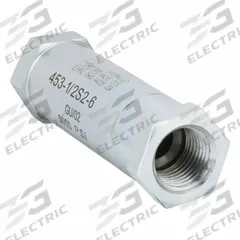 PARKER Hydraulic Check Valve: 5,000 psi, 1/2 in, NPT (MPN 453-1/2S2-6). Key specifications — Body Material: Steel; Outlet Connection Type: NPT; Brand: PARKER; Inlet Connection Type: NPT.