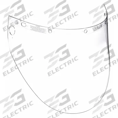 FIBRE-METAL BY PIP Face Shield Visor: 19 in Overall Wd, 9 3/4 in Overall Ht - General Purpose Replacement Visors