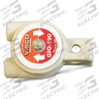 VIBCO Pneumatic Vibrator: 250 lbf, 8,500 vpm, 1/4 in NPT, GIO, 70 dBA, 7 cfm @ 60 psi, Continuous (MPN GIO-190). Key specifications — attr671163: 70 dBA; attr671170: 180 lbf @ 60 psi; attr671165: 5,000 vpm @ 60 psi; attr671184: 1/4 in; attr671185: NPT; attr671192: NPT; attr671193: 1/4 in; attr671179: Glass Filled Nylon.