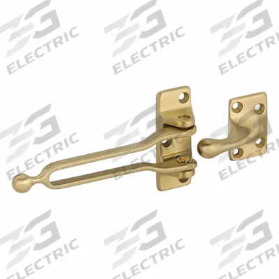 ROCKWOOD Hotel Door Latch: Swing Bar Door Guard, 1 13/16 in Ht, 1 1/16 in Wd - Hotel Door Latches