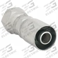 WEATHERHEAD Hydraulic Crimp Fitting: Steel x Steel, Straight, -12 For Hose Dash Size, Swivel, 5 PK (MPN 12E-612). Key specifications — Fitting Gender: Female x Genderless; Fitting Connection Type: JIC x Crimp; Thread Size: 1-1/16"-12; For Hose Dash Size: -12; Brand: WEATHERHEAD.
