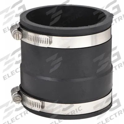 FERNCO Flexible Pipe Straight: PVC, For 3 in Pipe, PVC, 3 61/64 in Overall Lg - Flexible Transition Pipe Fittings