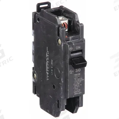 GE Miniature Circuit Breaker: THQC, 30 A, 120/240V AC, Single Phase, 10kA at 120/240V AC - THQC & THHQC Series, Unit-Mount GE Miniature Circuit Breakers