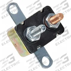 Automotive Circuit Breaker: CBC-B, 14V DC, 1.5 kA at 14V DC, Stud (MPN CBC-40B). Key specifications — Series: CBC-B; Voltage: 14V DC; Interrupt Rating: 1.5 kA at 14V DC; Terminal Connection: Stud; Circuit Breaker Type: Heavy Duty Circuit Breaker; Brand: BUSSMANN.