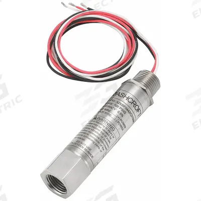 ASHCROFT Pressure Transmitter: 0 psi to 60 psi, 1 to 5V DC, Cable & Wire Leads - Explosion-Proof with Conduit Connection & Wire Leads