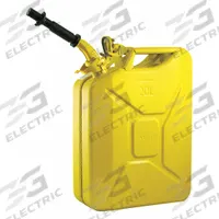 WAVIAN Gas Can: 5.3 gal Capacity, Gasoline, Steel, Yellow (MPN JC0020YVS). Key specifications — Brand: WAVIAN; Compatible Fuel: Gasoline.