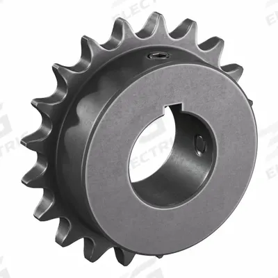 TSUBAKI Single Strand Sprocket: 40, For 1/2 in Chain Pitch, 1 1/4 in Bore Dia, 20 Teeth - Size 40 Fixed-Bore Roller Chain Sprockets