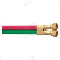 Twin Line Welding Hose: 3/16 in Hose Inside Dia., Green/Red, F Crimp x F Crimp, 12 1/2 ft Hose Lg (MPN 21003706). Key specifications — Hose Color: Red; Fitting Type: F Crimp x F Crimp; Brand: CONTINENTAL.