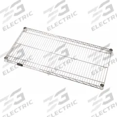 QUANTUM STORAGE SYSTEMS Wire Shelf: 48 in x 18 in, 1 Shelves, Split Sleeve, 800 lb Load Capacity (MPN 1848S). Key specifications — attr14131: Wet; attr5350: Type 304 Stainless Steel; attr37501: QUANTUM STORAGE SYSTEMS; attr14126: Silver.
