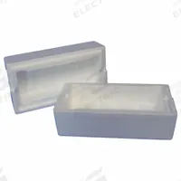 Laboratory Mailer: Bottle Holds Container, 2 1/4 in Outside Ht, 5 1/4 in Outside Lg, 2 in Outside Wd (MPN 704/CP). Key specifications — Brand: POLAR TECH; Color: White; Holds Container Style: Bottle; Material: Polystyrene.