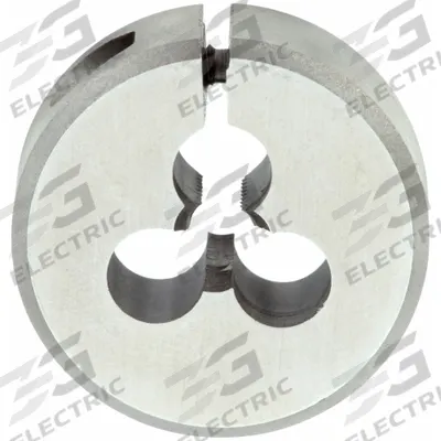CLE-LINE Round Threading Die: #10-24 UNC, 13/16 in OD, Adj, High Speed Steel (MPN C65743) - Adjustable Round Threading Dies
