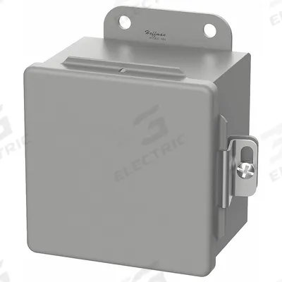 HOFFMAN Enclosure: Steel, 6 in x 4 in x 4 in, NEMA 12/13, Solid Cover - Steel Dust-Tight Enclosures