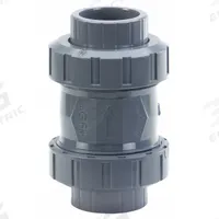 GEORG FISCHER Check Valve: Inline Valve Body, CPVC, 1 in Pipe Size, Socket x Socket, 32°F to 210°F (MPN 163562104). Key specifications — Ball Material: CPVC; Brand: GEORG FISCHER.