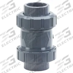 GEORG FISCHER Check Valve: Inline Valve Body, CPVC, 1 in Pipe Size, Socket x Socket, 32°F to 210°F (MPN 163562104). Key specifications — Ball Material: CPVC; Brand: GEORG FISCHER.