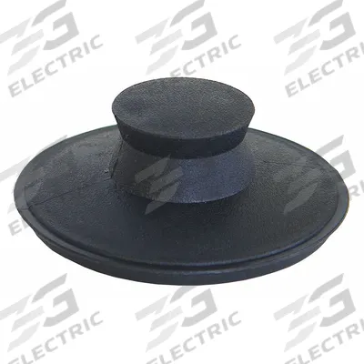 KISSLER Drain Stopper: 3 in Overall Dia, Rubber, Plastic, Black, Pop Up - Stoppers & Plugs for Sink Drains
