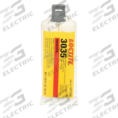 LOCTITE Acrylic Adhesive: AA 3035, Ambient Cured, 50 mL, Dual-Cartridge, Yellow - Acrylic Dual Cartridges for Two-Part Applicators