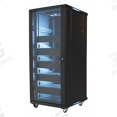 VIDEO MOUNT PRODUCTS Equipment Rack Enclosure: 27 Rack Units - Fan-Cooled Server Rack Enclosures & Network Cabinets