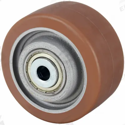 APPROVED VENDOR Caster Wheel: 3 15/16 in Wheel Dia., 2 in Wheel Wd, Polyurethane, Iron - Polyurethane Tread on Iron Core Wheels