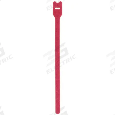 PANDUIT Hook-and-Loop Cable Tie: 12 in Lg, 3.18 in, 0.5 in Wd, Nylon, Maroon - Plenum Rated Hook-and-Loop Cable Ties