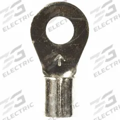 3M Ring Terminal: Bare, #8 Stud Size, 12 AWG to 10 AWG Wire Sizes, 1,000 V, Brazed Barrel & Seam (MPN M10-8RK). Key specifications — Brand: 3M.