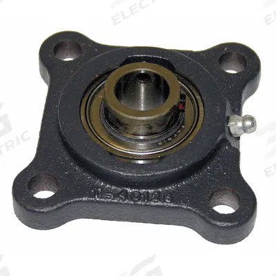TIMKEN 4 Bolt Flange Bearing: Radial Ball, 1 in Bore, Cast Iron, Set Screws - General Purpose Flange-Mount Ball Bearings