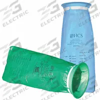 HCS Emesis Bag: Polyethylene, 40 fl oz Capacity, 4 3/4 in Overall Dia, 15 in Overall Ht, Blue (MPN HCS7009). Key specifications — Color: Blue; Brand: HCS; Material: Polyethylene.