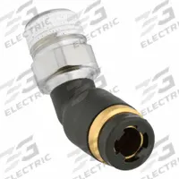 LEGRIS Push-Fit Elbow Fitting: 3/16 in OD x 1/8 in Pipe Size, Push-to-Connect x MNPT, Black (MPN 3113 55 11). Key specifications — Brand: LEGRIS.