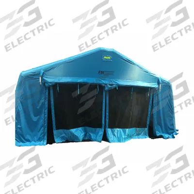 FSI Canopy Tent: 40 ft Overall Lg, 20 ft Overall Wd, 11 ft Overall Ht, Nylon/PVC - Inflatable General Purpose Temporary Shelters