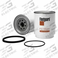FLEETGUARD Automotive Fuel Filter: 13 7/8 in Overall Lg, 4 3/8 in Outside Dia, 5 11/16 in Overall Ht (MPN FS19966). Key specifications — Brand: FLEETGUARD; Compatible Vehicle Make: Renault.