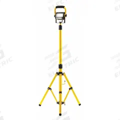 SOUTHWIRE Temporary Job Site Light: 1,500 lm Max Brightness, LED, 1, 1 Brightness Levels, 120V AC (MPN 411215). Key specifications — Frame Color: Black/Yellow; Lighting Technology: LED; Operating Voltage: 120V AC; Brand: SOUTHWIRE; No. of Brightness Levels: 1.