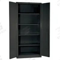 HALLOWELL Storage Cabinet: 36 in x 21 in x 78 in, Swing Handle & Padlock Hasp, 14 ga Panel Thick (MPN HW4SC6178-4CL). Key specifications — attr62698: Dark Gray; attr62736: Welded; attr87895: Frame; attr62693: Assembled; attr62737: Stationary; attr62694: Adjustable; attr62695: Powder Coated; attr62696: Steel.