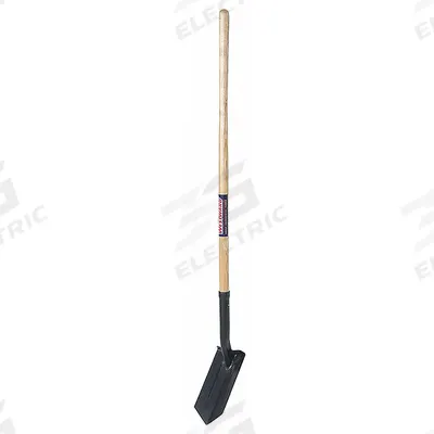 WESTWARD Trenching Shovel: Steel Blade, 14 ga, Straight Handle Type, Wood Handle - Trenching Shovels