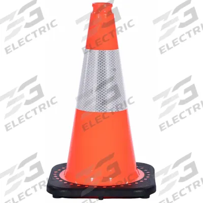 APPROVED VENDOR Traffic Cone with Bands: MUTCD/NCHRP-350, 18 in Cone Ht, Orange, High-Intensity Prismatic - Traffic Cones for Roadway Use
