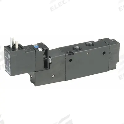 Parker Solenoid Air Control Valve: B3, Three-Way / Two-Position, Single Solenoid - Parker B Series Solenoid-Operated Inline Valves