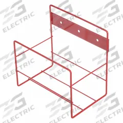 MARLIN STEEL WIRE PRODUCTS Storage Basket: Stainless Steel, Powder Coated, Red, 5 1/2 in Overall Wd (MPN 01431003-05)