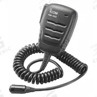 ICOM Speaker Microphone: Fits Icom, For M72/M73 Series, 15 in Cord, Push To Talk, Waterproof, IP67 (MPN HM202). Key specifications — Compatible Radio Series: M72; Color: Black; Radio Connector Type: 4-Pin; Brand: ICOM; Manufacturer Part Number: HM202; Push To Talk: Yes.
