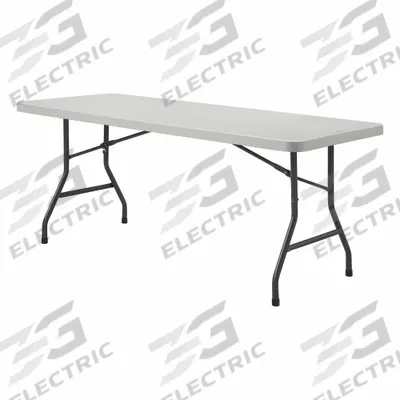 LORELL Folding Table: Rectangle Table Shape, Gray Tabletop, 30 in Dp, 72 in Wd - Standard Folding Tables